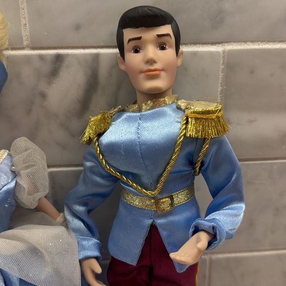 Disney Princess Cinderella Prince Charming porcelain dolls by Brass Key Keepsake - Picture 7 of 9